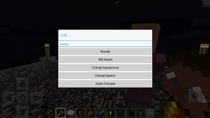 Mod control menu