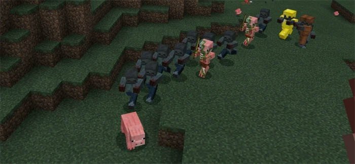 Zombie Apocalypse mod for Minecraft PE 0.16.2