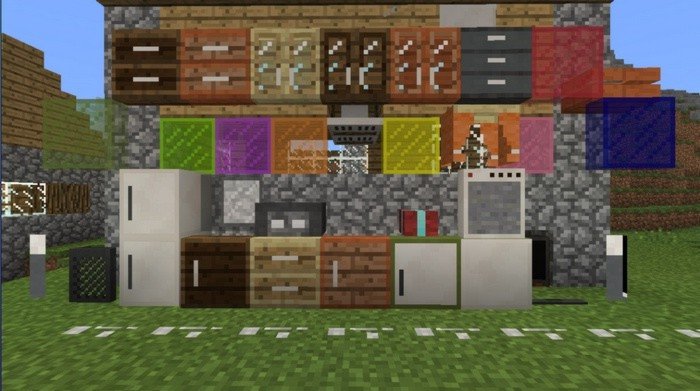 Furniture in Minecraft PE