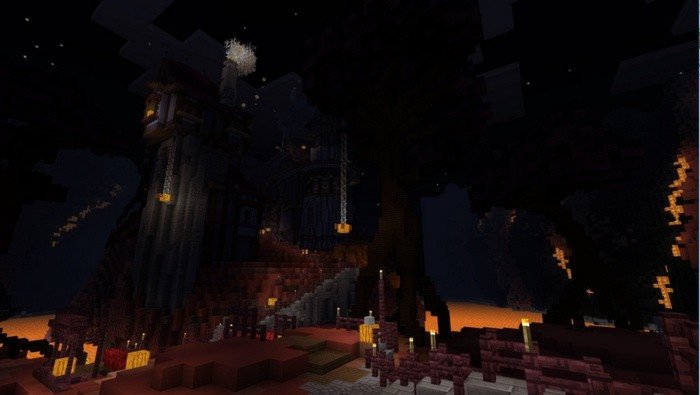 Atmosphere of the map - just like in the Nether World