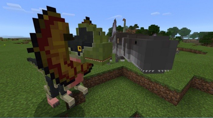 Jurassic park mod for Minecraft PE 1.16.10