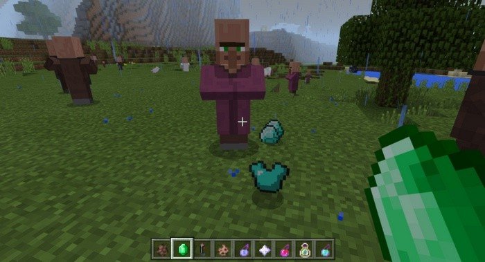 You can even get diamond armor from villagers