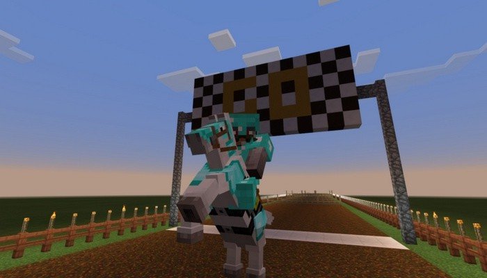 Horse Parkour map for Minecraft PE 1.0.2