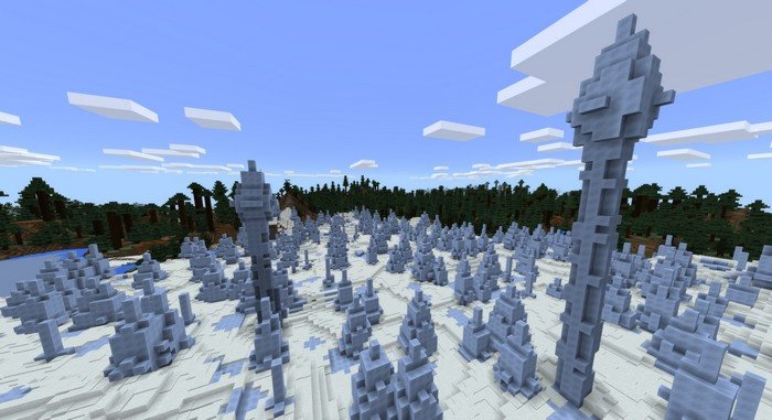 Ice Peaks in MCPE