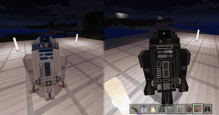R2-D2 and C2-B5 robots