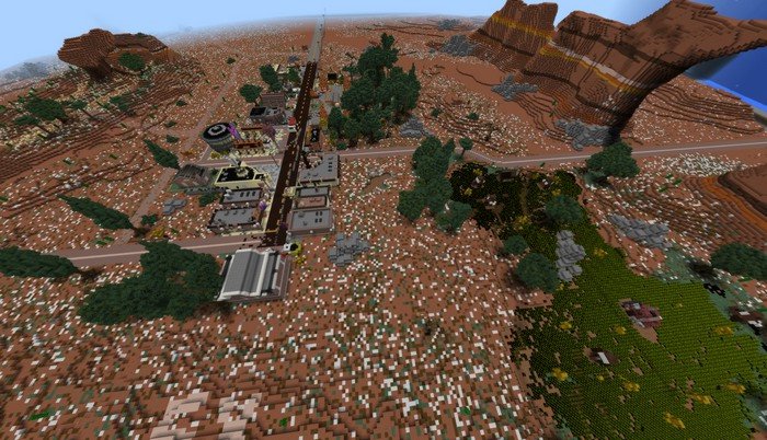 Radiator Springs MCPE map