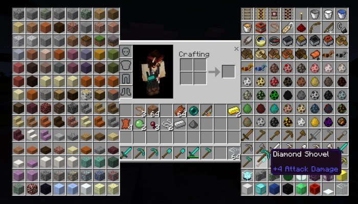 How to have infinite items in mcpe