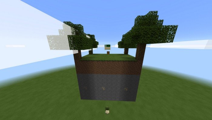 Starting skyblock island