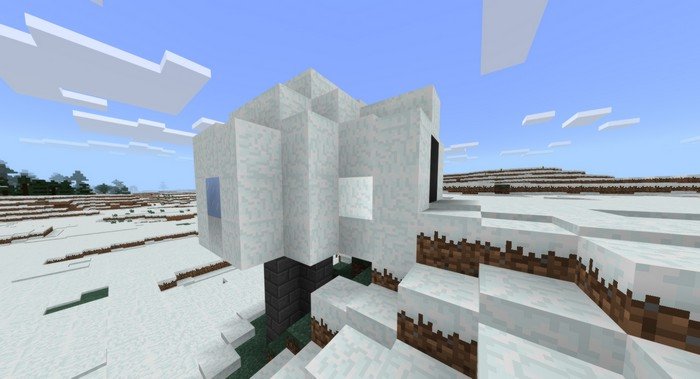 Igloo on spawn in mcpe