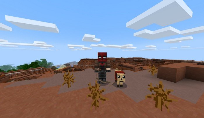 Me and my pug in Minecraft