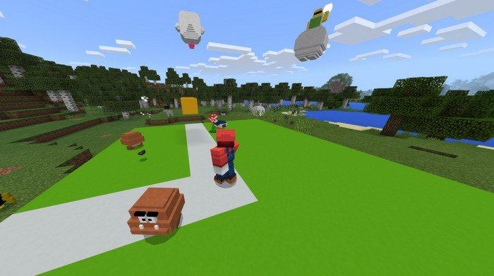 Mario 3D world mod for Minecraft PE 1.2.5