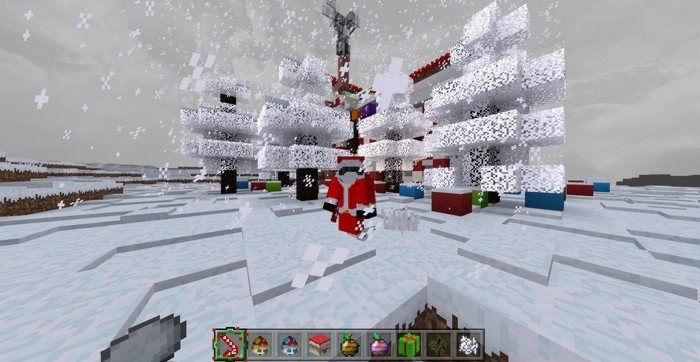 Santa Claus suit in Minecraft PE