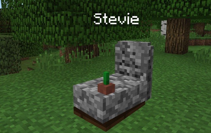 Gravestone mod for Minecraft PE 1.9.0.3