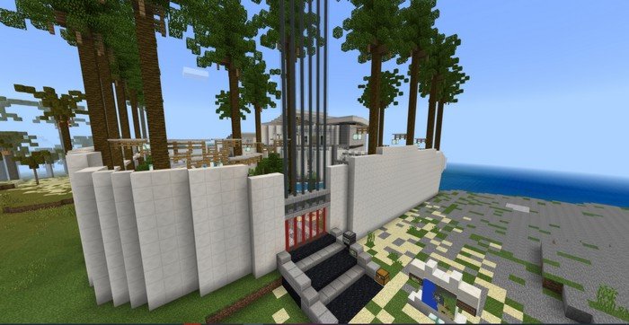 Modern Redstone Mansion map for Minecraft 1.8.1