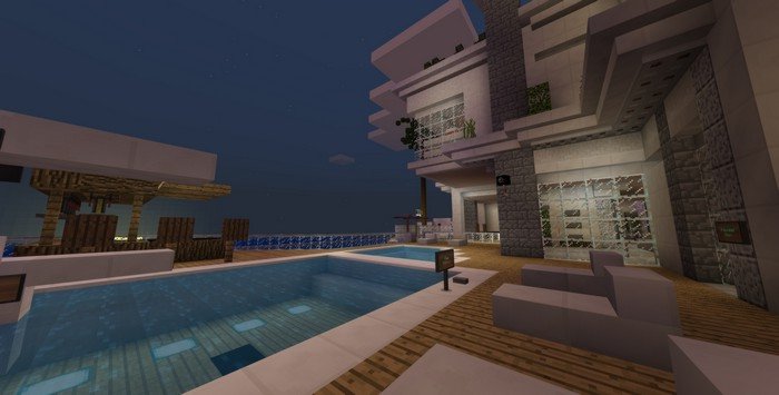 Modern Redstone Mansion map for Minecraft 1.8.1