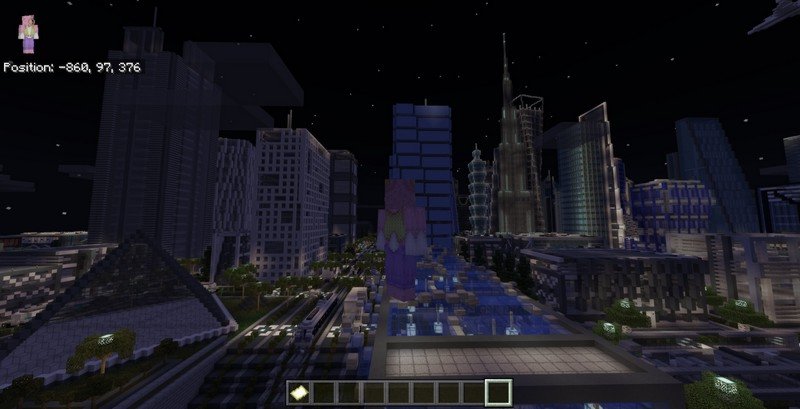 Modern City map for Minecraft PE 1.11.4