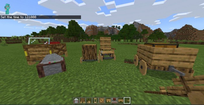 Wooden Wheels addon for Minecraft PE 1.11.4