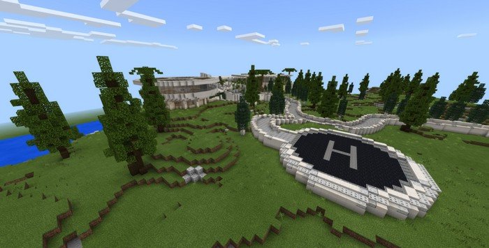 Tony Stark's Mansion map for Minecraft PE 1.12.0