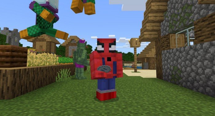 Spider-man addon for Minecraft PE 1.12.0