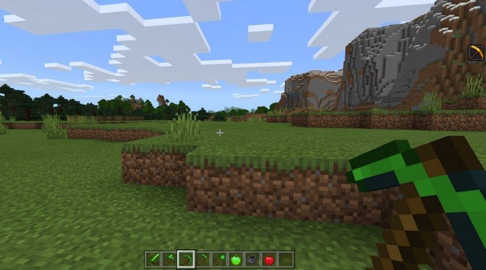 Emerald Items addon for Minecraft PE 1.12.0