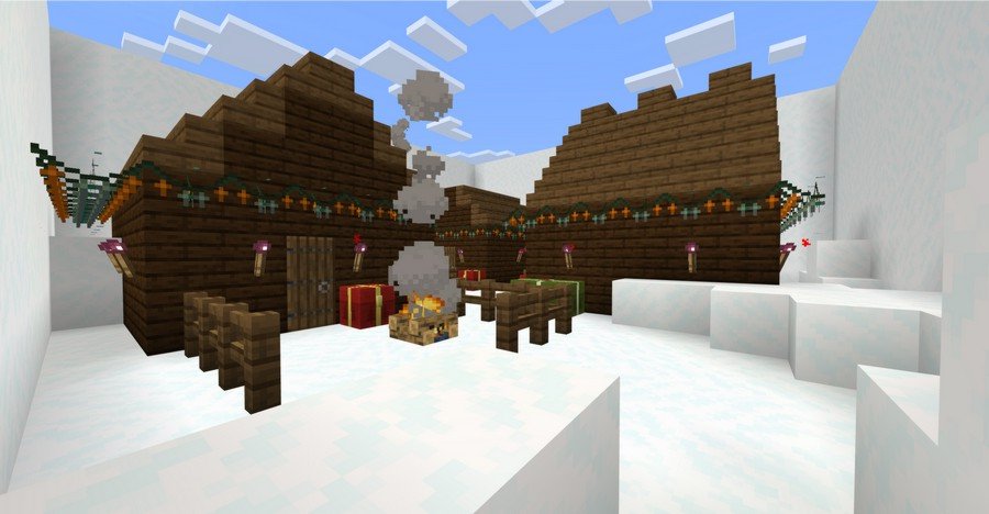 Find the Button: Christmas map for Minecraft 1.13.1