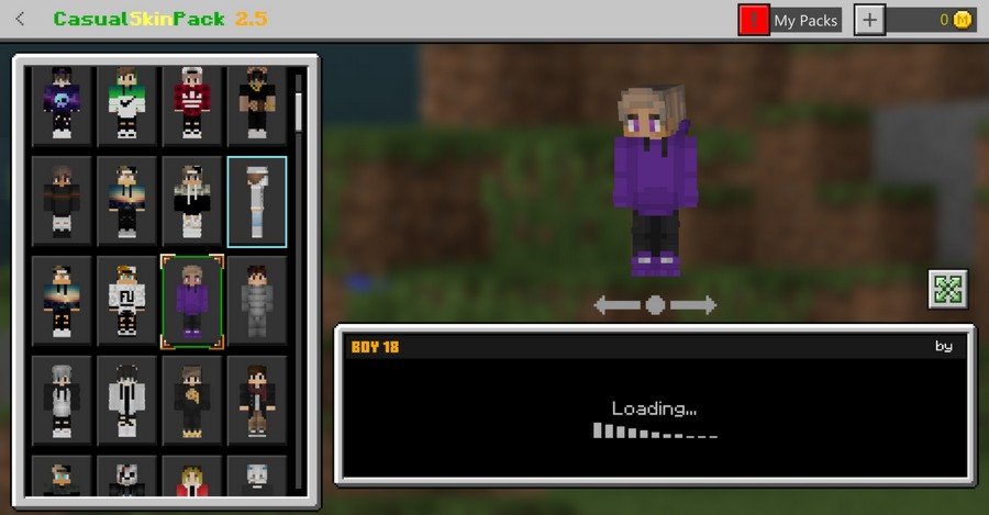 835 Casual skin pack for Minecraft PE 1.16.40