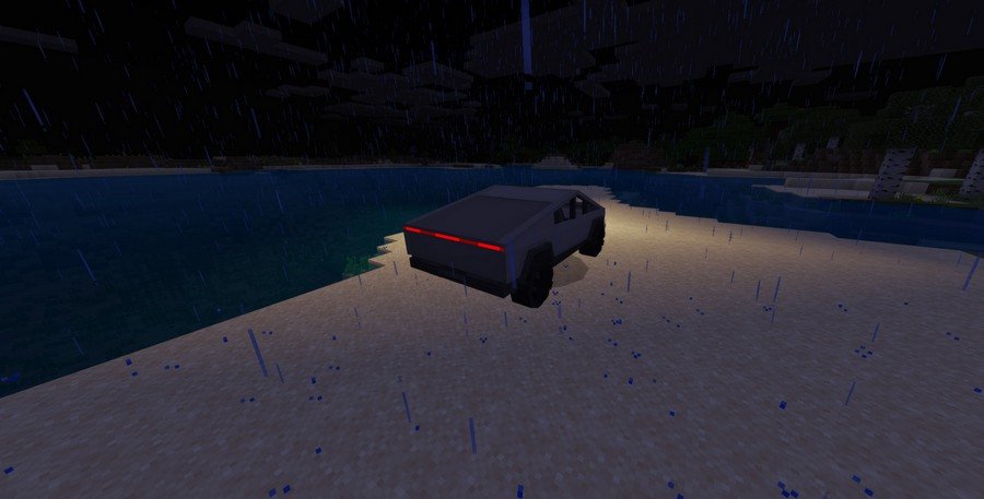 Tesla Cybertruck addon for Minecraft 1.14.1