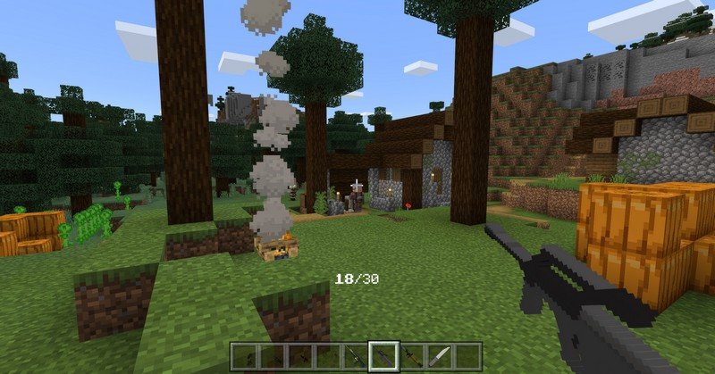 Modern Weapons addon for Minecraft PE 1.14.30