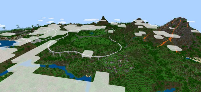 Destroyed Jurassic park map for Minecraft PE 1.16.20