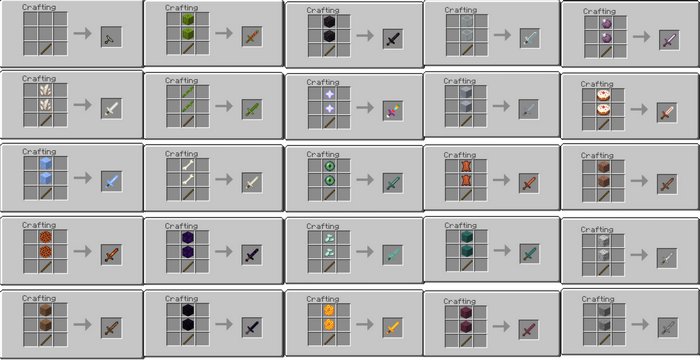 Custom Swords addon for Minecraft PE 1.16.10