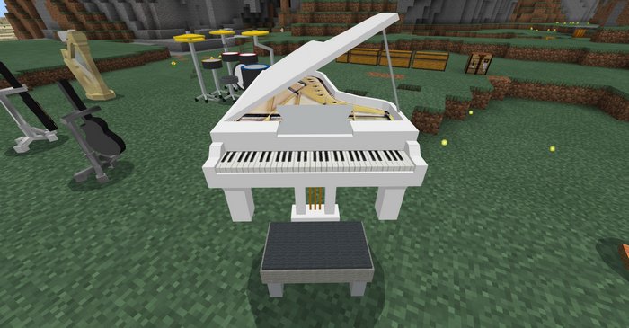 Musical Instruments addon for Minecraft PE 1.16.10