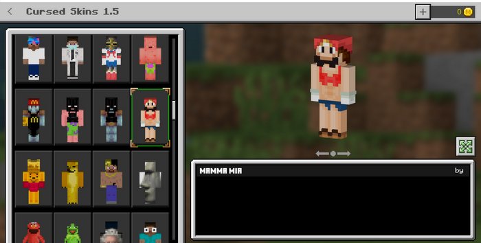 Cursed Skin pack for Minecraft PE 1.16.20