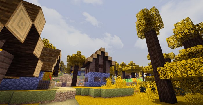 Autumn texture pack for Minecraft PE 1.16.40